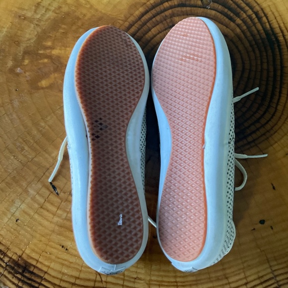 VANS OFF THE WALL Cream and Dark Gray Polka Dot Tennis Shoes Sneakers Sz 9 - Picture 11 of 13